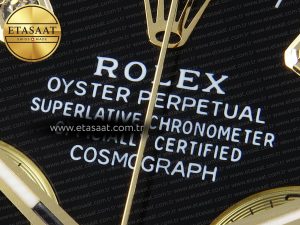 Daytona 116518 APSF 1:1 Best Edition Black Diamonds Dial on Oysterflex Rubber Strap SH4130 - Görsel 13