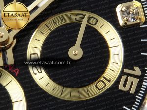 Daytona 116518 APSF 1:1 Best Edition Black Diamonds Dial on Oysterflex Rubber Strap SH4130 - Görsel 14