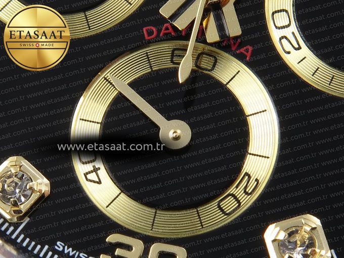 Daytona 116518 APSF 1:1 Best Edition Black Diamonds Dial on Oysterflex Rubber Strap SH4130 - Görsel 15