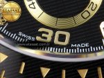 Daytona 116518 APSF 1:1 Best Edition Black Diamonds Dial on Oysterflex Rubber Strap SH4130 - Görsel 16