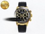 Daytona 116518 APSF 1:1 Best Edition Black Diamonds Dial on Oysterflex Rubber Strap SH4130 - Görsel 3