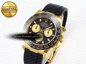 Daytona 116518 APSF 1:1 Best Edition Black/YG Dial on Oysterflex Rubber Strap SH4130