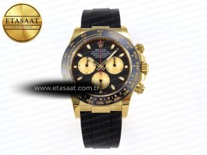 Daytona 116518 APSF 1:1 Best Edition Black/YG Dial on Oysterflex Rubber Strap SH4130 - Görsel 3