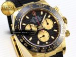 Daytona 116518 APSF 1:1 Best Edition Black/YG Dial on Oysterflex Rubber Strap SH4130 - Görsel 5
