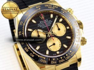 Daytona 116518 APSF 1:1 Best Edition Black/YG Dial on Oysterflex Rubber Strap SH4130 - Görsel 5