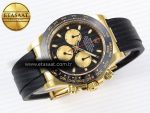 Daytona 116518 APSF 1:1 Best Edition Black/YG Dial on Oysterflex Rubber Strap SH4130 - Görsel 7
