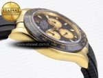 Daytona 116518 APSF 1:1 Best Edition Black/YG Dial on Oysterflex Rubber Strap SH4130 - Görsel 8