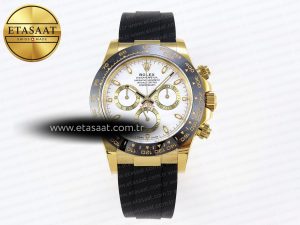 Daytona 116518 APSF 1:1 Best Edition White Dial on Oysterflex Rubber Strap SH4130 - Görsel 3