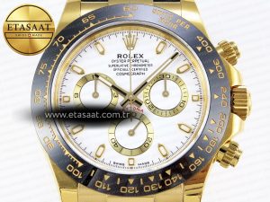 Daytona 116518 APSF 1:1 Best Edition White Dial on Oysterflex Rubber Strap SH4130 - Görsel 4