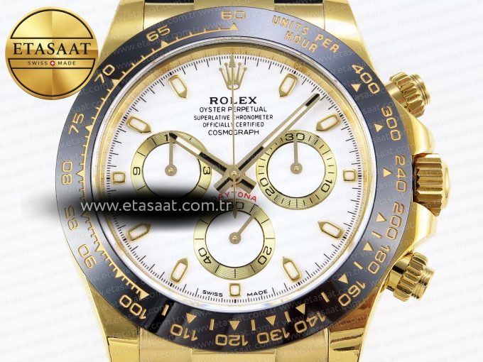 Daytona 116518 APSF 1:1 Best Edition White Dial on Oysterflex Rubber Strap SH4130 - Görsel 4