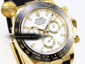 Daytona 116518 APSF 1:1 Best Edition White Dial on Oysterflex Rubber Strap SH4130 - Görsel 5