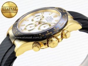 Daytona 116518 APSF 1:1 Best Edition White Dial on Oysterflex Rubber Strap SH4130 - Görsel 8
