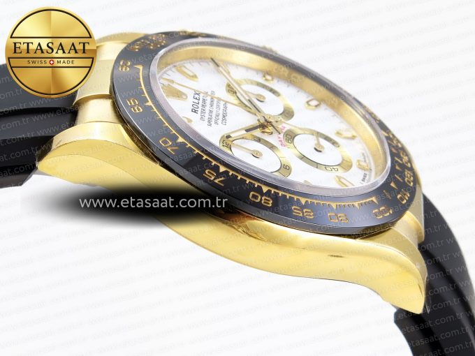 Daytona 116518 APSF 1:1 Best Edition White Dial on Oysterflex Rubber Strap SH4130 - Görsel 9