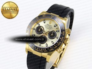 Daytona 116518 APSF 1:1 Best Edition YG/Black Dial on Oysterflex Rubber Strap SH4130