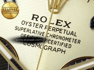 Daytona 116518 APSF 1:1 Best Edition YG/Black Dial on Oysterflex Rubber Strap SH4130 - Görsel 10