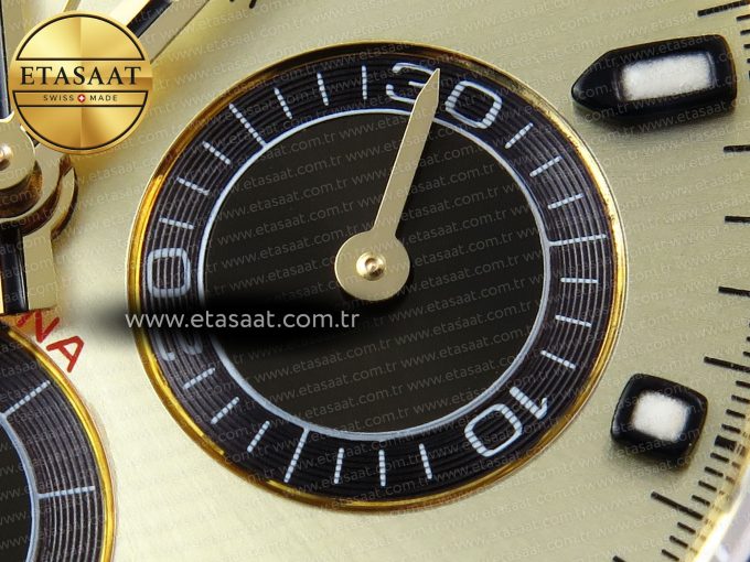 Daytona 116518 APSF 1:1 Best Edition YG/Black Dial on Oysterflex Rubber Strap SH4130 - Görsel 11