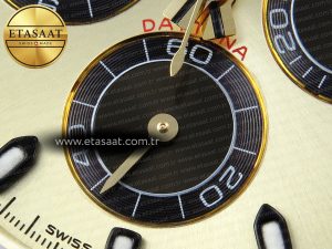 Daytona 116518 APSF 1:1 Best Edition YG/Black Dial on Oysterflex Rubber Strap SH4130 - Görsel 12