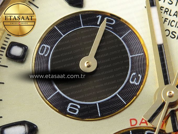 Daytona 116518 APSF 1:1 Best Edition YG/Black Dial on Oysterflex Rubber Strap SH4130 - Görsel 14