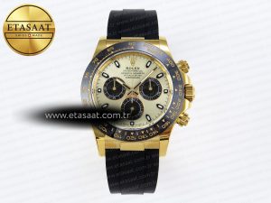 Daytona 116518 APSF 1:1 Best Edition YG/Black Dial on Oysterflex Rubber Strap SH4130 - Görsel 3