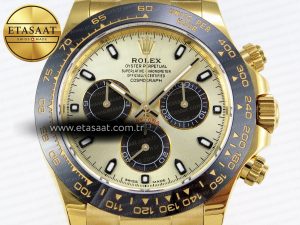 Daytona 116518 APSF 1:1 Best Edition YG/Black Dial on Oysterflex Rubber Strap SH4130 - Görsel 4