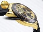Daytona 116518 APSF 1:1 Best Edition YG/Black Dial on Oysterflex Rubber Strap SH4130 - Görsel 9