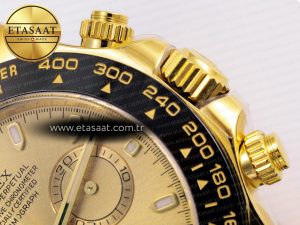 Daytona 116518 Clean 1:1 Best Edition YG Dial on Oysterflex Strap SA4130 - Görsel 10