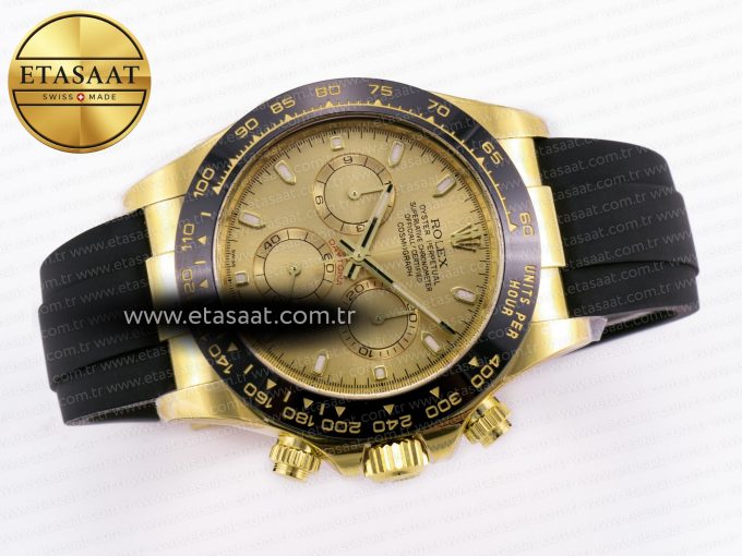 Daytona 116518 Clean 1:1 Best Edition YG Dial on Oysterflex Strap SA4130 - Görsel 11