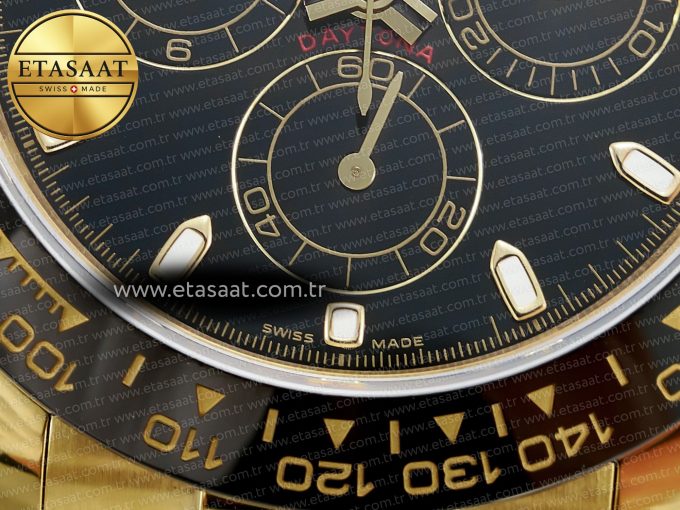 Daytona 116518 QF 1:1 Best Edition Black Dial on Oysterflex Strap SH4130 V3 (Gain Weight) - Görsel 11