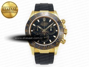 Daytona 116518 QF 1:1 Best Edition Black Dial on Oysterflex Strap SH4130 V3 (Gain Weight) - Görsel 3