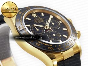 Daytona 116518 QF 1:1 Best Edition Black Dial on Oysterflex Strap SH4130 V3 (Gain Weight) - Görsel 7