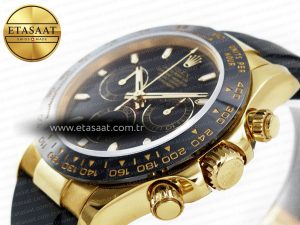 Daytona 116518 QF 1:1 Best Edition Black Dial on Oysterflex Strap SH4130 V3 (Gain Weight) - Görsel 8