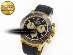 Daytona 116518 QF 1:1 Best Edition Black/YG Dial on Oysterflex Strap SH4130 V3 (Gain Weight)