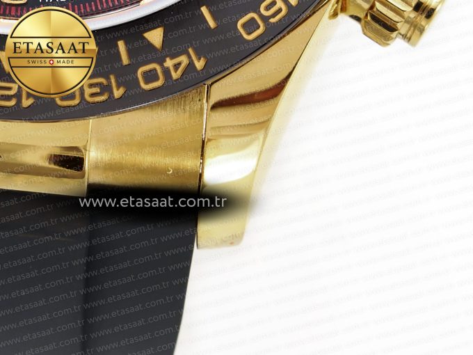 Daytona 116518 QF 1:1 Best Edition Black/YG Dial on Oysterflex Strap SH4130 V3 (Gain Weight) - Görsel 14