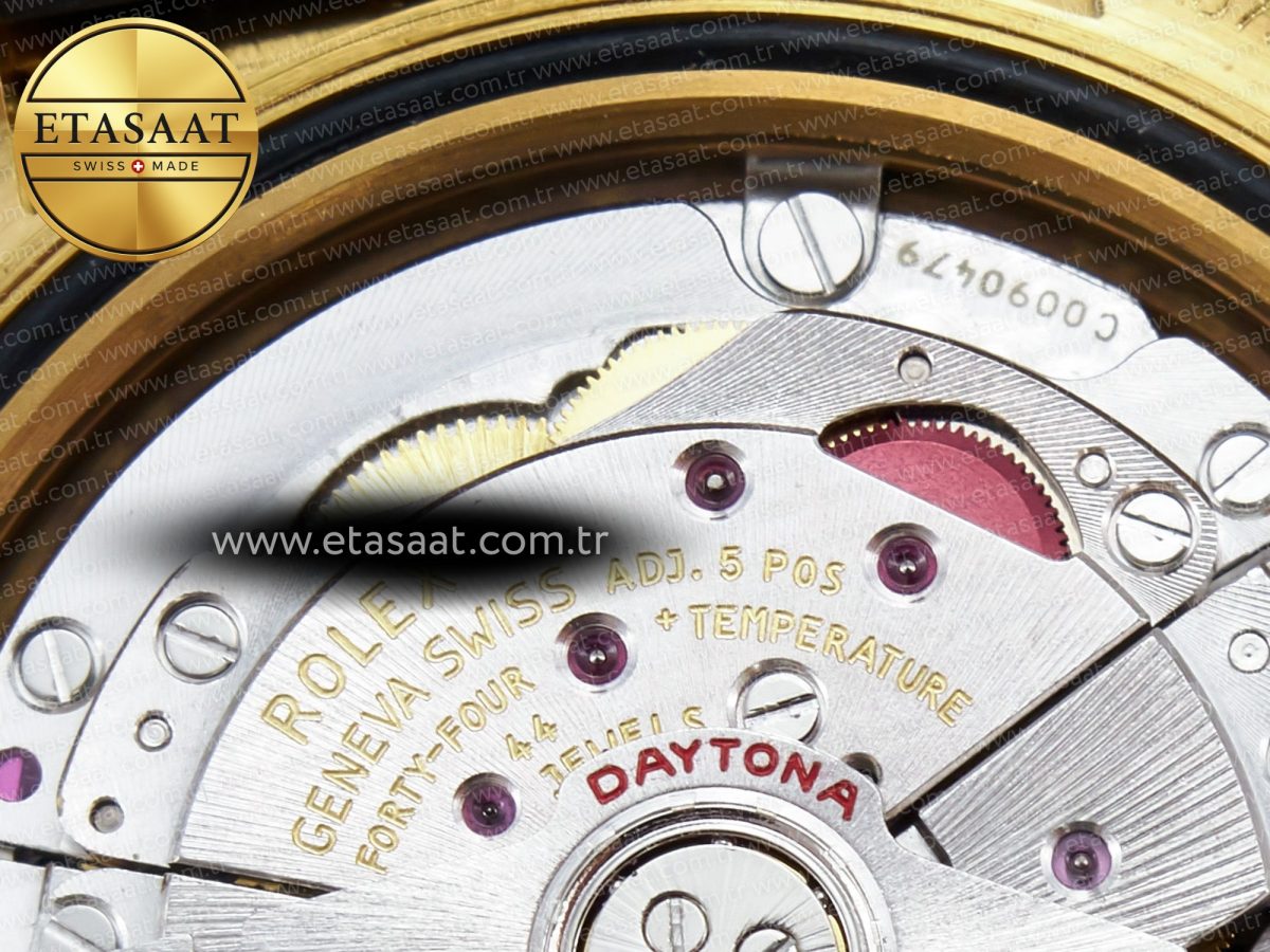 Daytona 116518 QF 1:1 Best Edition Black/YG Dial on Oysterflex Strap SH4130 V3 (Gain Weight) - Görsel 20