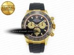 Daytona 116518 QF 1:1 Best Edition Black/YG Dial on Oysterflex Strap SH4130 V3 (Gain Weight) - Görsel 3