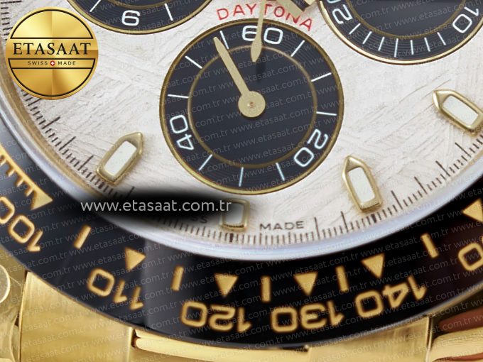 Daytona 116518 QF 1:1 Best Edition Meteorite Dial on Oysterflex Strap SH4130 V3 (Gain Weight) - Görsel 10