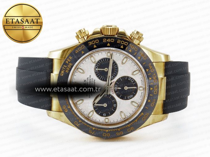 Daytona 116518 QF 1:1 Best Edition Meteorite Dial on Oysterflex Strap SH4130 V3 (Gain Weight) - Görsel 13