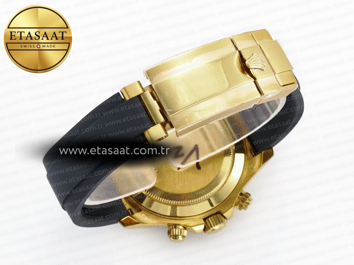 Daytona 116518 QF 1:1 Best Edition Meteorite Dial on Oysterflex Strap SH4130 V3 (Gain Weight) - Görsel 17