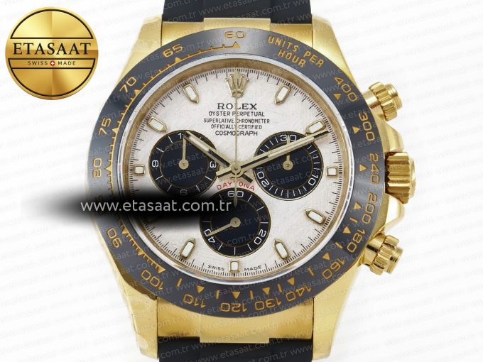 Daytona 116518 QF 1:1 Best Edition Meteorite Dial on Oysterflex Strap SH4130 V3 (Gain Weight) - Görsel 4