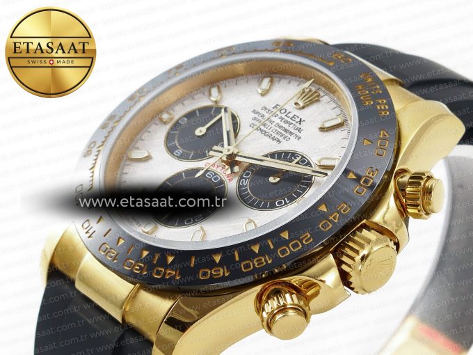 Daytona 116518 QF 1:1 Best Edition Meteorite Dial on Oysterflex Strap SH4130 V3 (Gain Weight) - Görsel 7