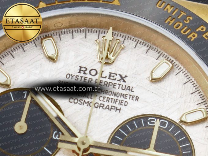 Daytona 116518 QF 1:1 Best Edition Meteorite Dial on Oysterflex Strap SH4130 V3 (Gain Weight) - Görsel 8