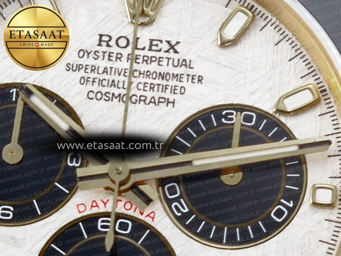 Daytona 116518 QF 1:1 Best Edition Meteorite Dial on Oysterflex Strap SH4130 V3 (Gain Weight) - Görsel 9