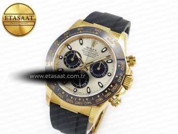 Daytona 116518 QF 1:1 Best Edition YG/Black Dial on Oysterflex Strap SH4130 V3 (Gain Weight)