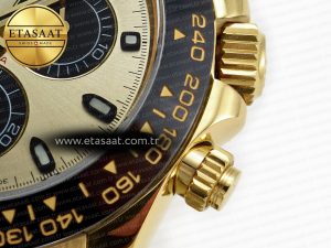 Daytona 116518 QF 1:1 Best Edition YG/Black Dial on Oysterflex Strap SH4130 V3 (Gain Weight) - Görsel 13