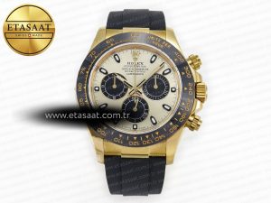 Daytona 116518 QF 1:1 Best Edition YG/Black Dial on Oysterflex Strap SH4130 V3 (Gain Weight) - Görsel 3