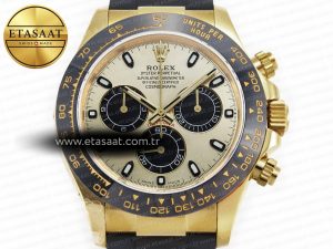 Daytona 116518 QF 1:1 Best Edition YG/Black Dial on Oysterflex Strap SH4130 V3 (Gain Weight) - Görsel 4