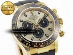 Daytona 116518 QF 1:1 Best Edition YG/Black Dial on Oysterflex Strap SH4130 V3 (Gain Weight) - Görsel 5
