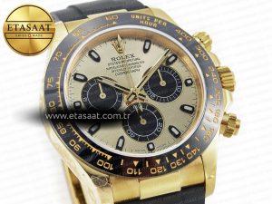 Daytona 116518 QF 1:1 Best Edition YG/Black Dial on Oysterflex Strap SH4130 V3 (Gain Weight) - Görsel 5