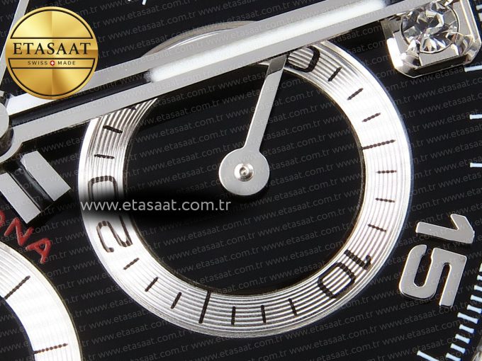 Daytona 116519 APSF 1:1 Best Edition Black Diamonds Dial on Oysterflex Rubber Strap SH4130 - Görsel 11