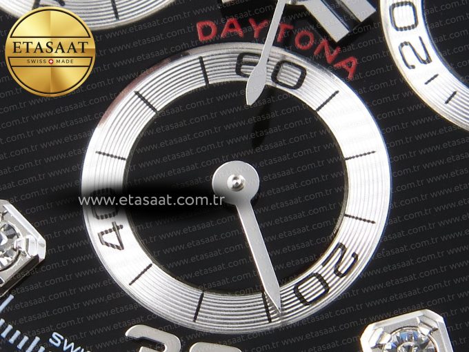 Daytona 116519 APSF 1:1 Best Edition Black Diamonds Dial on Oysterflex Rubber Strap SH4130 - Görsel 12